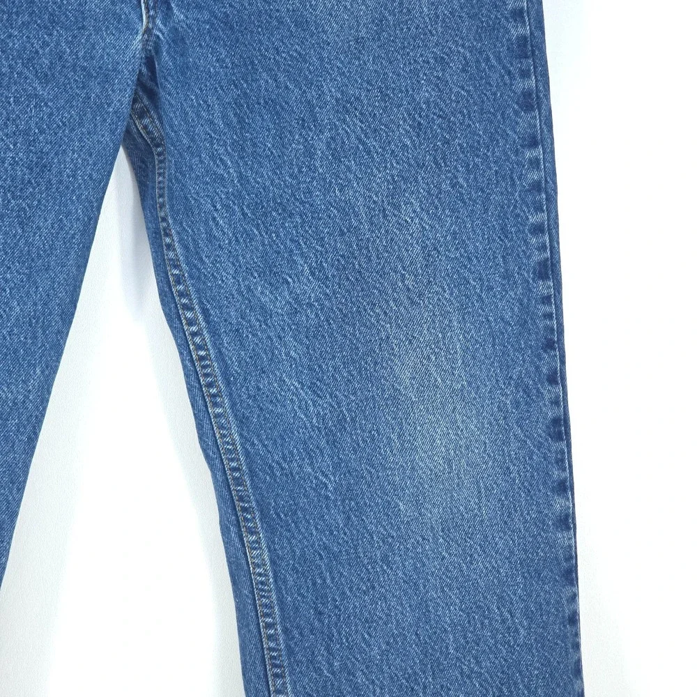 Levi's 505 Orange Tab Jeans Men's 36x32 Classic Medium Wash Vintage 90s Whiskers